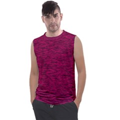 Fuschia Pink Texture Men s Regular Tank Top by SpinnyChairDesigns