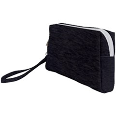 Black Color Texture Wristlet Pouch Bag (small) by SpinnyChairDesigns