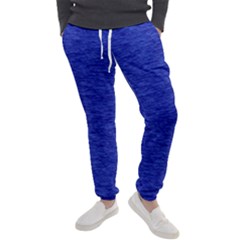 Cobalt Blue Color Texture Men s Jogger Sweatpants by SpinnyChairDesigns