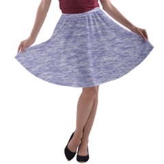 Light Purple Color Textured A-line Skater Skirt by SpinnyChairDesigns