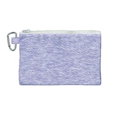 Light Purple Color Textured Canvas Cosmetic Bag (medium) by SpinnyChairDesigns