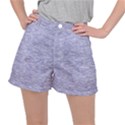 Light Purple Color Textured Ripstop Shorts View1