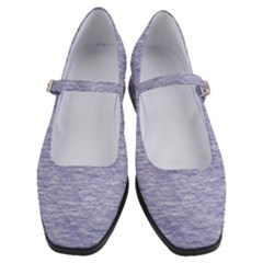 Light Purple Color Textured Women s Mary Jane Shoes by SpinnyChairDesigns