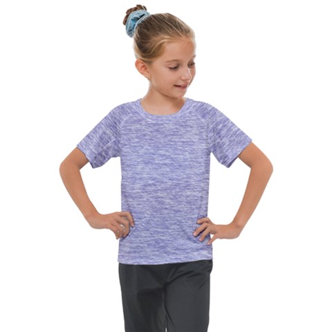 Light Purple Color Textured Kids  Mesh Piece Tee by SpinnyChairDesigns