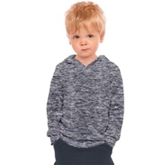 Black White Grey Texture Kids  Overhead Hoodie by SpinnyChairDesigns