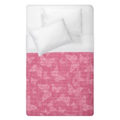 Blush Pink Butterflies Batik Duvet Cover (single Size) by SpinnyChairDesigns