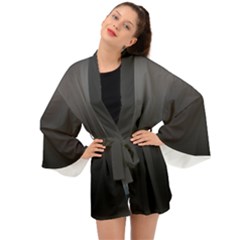Black Gradient Ombre Color Long Sleeve Kimono by SpinnyChairDesigns
