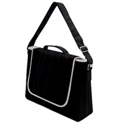 Pitch Black Color Stripes Box Up Messenger Bag