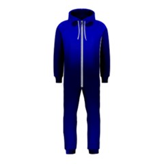 Cobalt Blue Gradient Ombre Color Hooded Jumpsuit (kids) by SpinnyChairDesigns