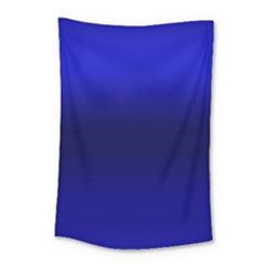 Cobalt Blue Gradient Ombre Color Small Tapestry by SpinnyChairDesigns