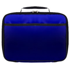 Cobalt Blue Gradient Ombre Color Full Print Lunch Bag by SpinnyChairDesigns