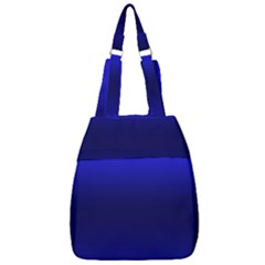 Cobalt Blue Gradient Ombre Color Center Zip Backpack by SpinnyChairDesigns