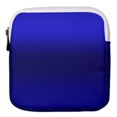 Cobalt Blue Gradient Ombre Color Mini Square Pouch by SpinnyChairDesigns