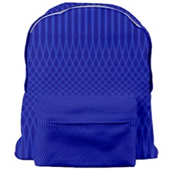 Cobalt Blue Color Stripes Giant Full Print Backpack by SpinnyChairDesigns