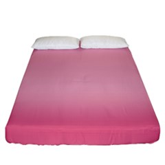 Blush Pink Color Gradient Ombre Fitted Sheet (king Size) by SpinnyChairDesigns