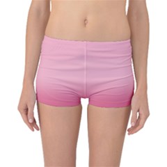 Blush Pink Color Gradient Ombre Boyleg Bikini Bottoms by SpinnyChairDesigns