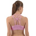 Blush Pink Color Gradient Ombre Back Web Sports Bra View2