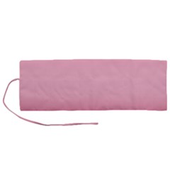 Blush Pink Color Gradient Ombre Roll Up Canvas Pencil Holder (m) by SpinnyChairDesigns