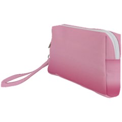 Blush Pink Color Gradient Ombre Wristlet Pouch Bag (small) by SpinnyChairDesigns