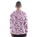 Blush Pink Color Butterflies Men s Hooded Windbreaker View2