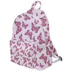 Blush Pink Color Butterflies The Plain Backpack by SpinnyChairDesigns