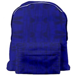 Cobalt Blue Color Batik Giant Full Print Backpack by SpinnyChairDesigns