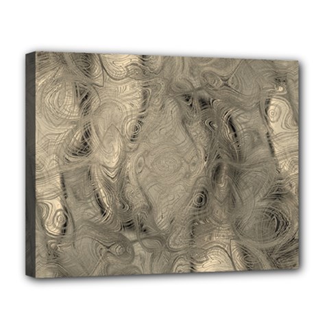 Abstract Tan Beige Texture Canvas 14  X 11  (stretched)