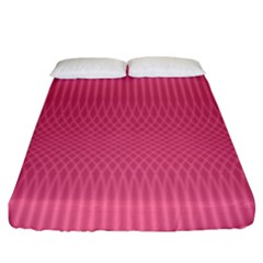 Blush Pink Color Stripes Fitted Sheet (king Size) by SpinnyChairDesigns