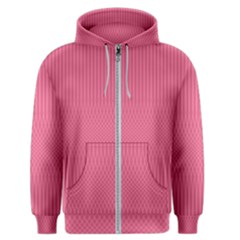Blush Pink Color Stripes Men s Zipper Hoodie by SpinnyChairDesigns
