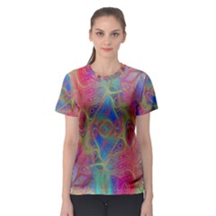 Boho Tie Dye Rainbow Women s Sport Mesh Tee