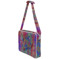 Boho Tie Dye Rainbow Cross Body Office Bag by SpinnyChairDesigns