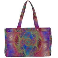 Boho Tie Dye Rainbow Canvas Work Bag by SpinnyChairDesigns