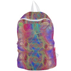 Boho Tie Dye Rainbow Foldable Lightweight Backpack by SpinnyChairDesigns