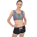 Boho Tie Dye Rainbow V-Back Sports Bra View1