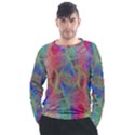 Boho Tie Dye Rainbow Men s Long Sleeve Raglan Tee View1