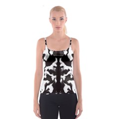 Rorschach Ink Blot Pattern Spaghetti Strap Top by SpinnyChairDesigns