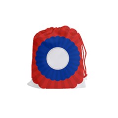 National Cockade Of Usa  Drawstring Pouch (medium) by abbeyz71