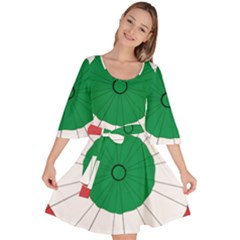 National Cockade Of Italy Velour Kimono Dress by abbeyz71