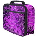 Magenta Black Abstract Art Full Print Lunch Bag View4