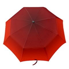 Scarlet Red Ombre Gradient Folding Umbrellas