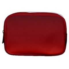 Scarlet Red Ombre Gradient Make Up Pouch (small) by SpinnyChairDesigns