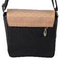 Boho Soft Peach Pattern Flap Closure Messenger Bag (S) View1