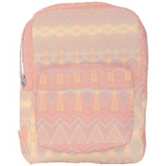 Boho Soft Peach Pattern Full Print Backpack by SpinnyChairDesigns