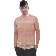 Boho Soft Peach Pattern Men s Regular Tank Top by SpinnyChairDesigns