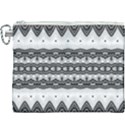 Boho Black And White  Canvas Cosmetic Bag (XXXL) View1