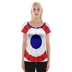 National Cockade Of France  Cap Sleeve Top