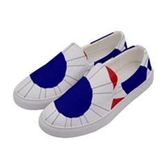 National Cockade Of France  Women s Canvas Slip Ons by abbeyz71