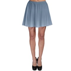 Faded Denim Blue Ombre Gradient Skater Skirt by SpinnyChairDesigns