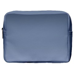 Faded Denim Blue Ombre Gradient Make Up Pouch (large) by SpinnyChairDesigns