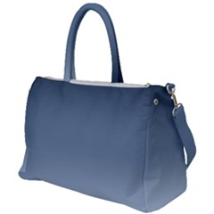 Faded Denim Blue Ombre Gradient Duffel Travel Bag
